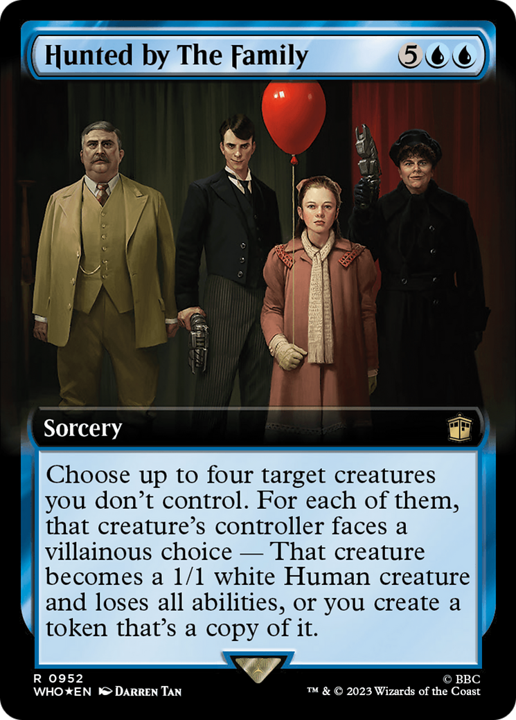 Hunted by The Family (Extended Art) (Surge Foil) [Doctor Who] | Boutique FDB TCG