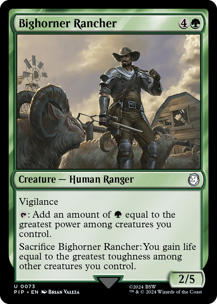 Bighorner Rancher [Fallout] | Boutique FDB TCG