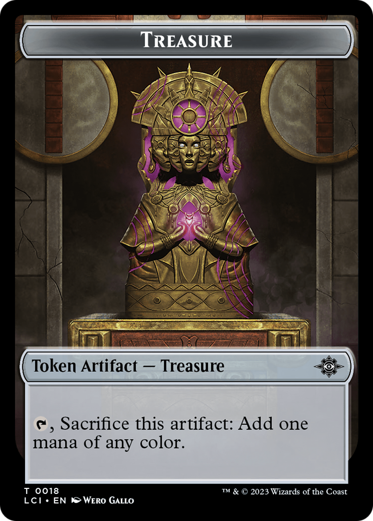 Treasure (0018) // Gnome Soldier Double-Sided Token [The Lost Caverns of Ixalan Tokens] | Boutique FDB TCG