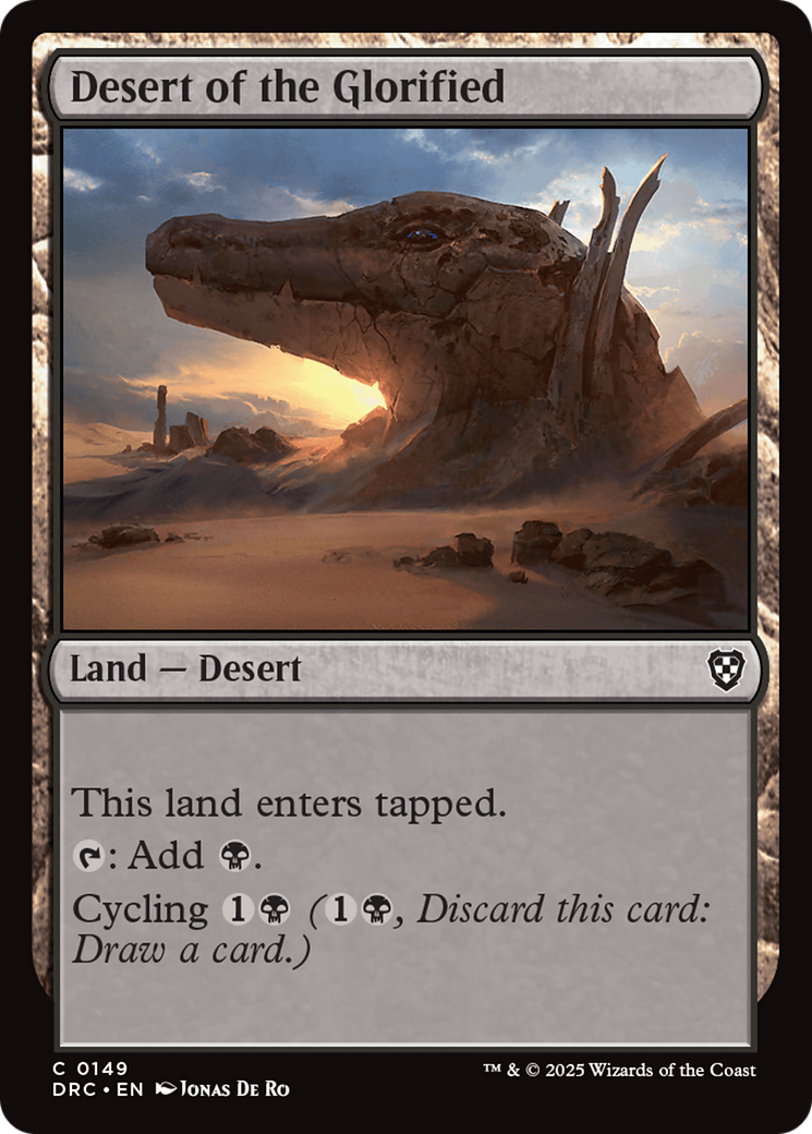 Desert of the Glorified [Aetherdrift Commander] | Boutique FDB TCG