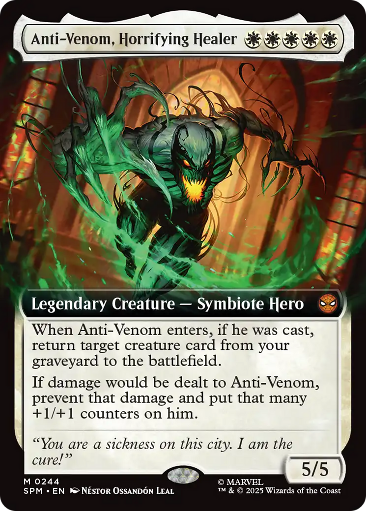 Anti-Venom, Horrifying Healer (Extended Art) [Marvel's Spider-Man] | Boutique FDB TCG