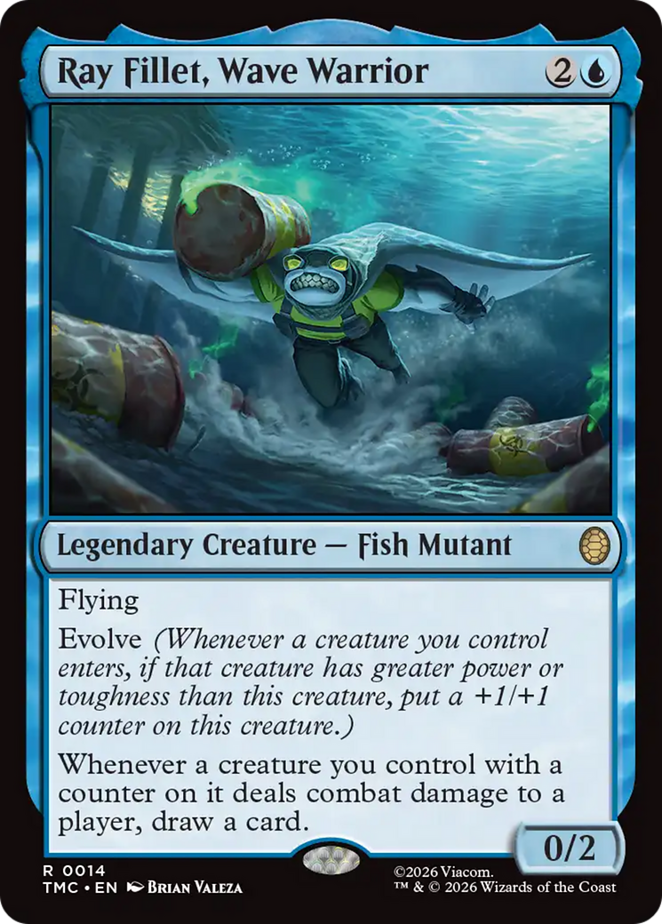 Ray Fillet, Wave Warrior [Teenage Mutant Ninja Turtles Commander] | Boutique FDB TCG