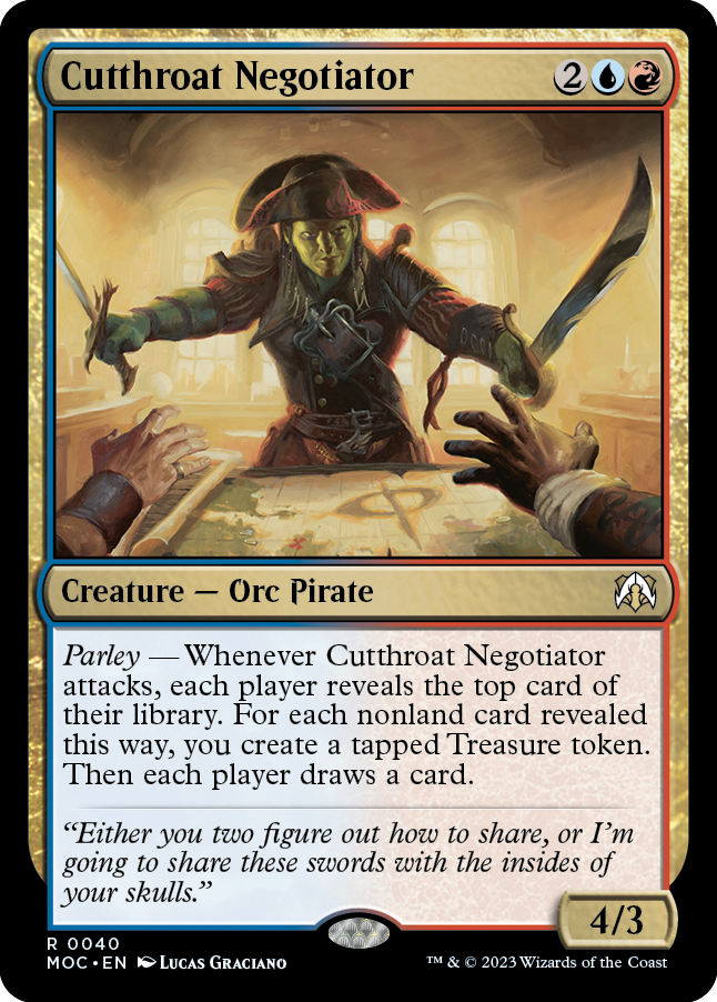 Cutthroat Negotiator [March of the Machine Commander] | Boutique FDB TCG