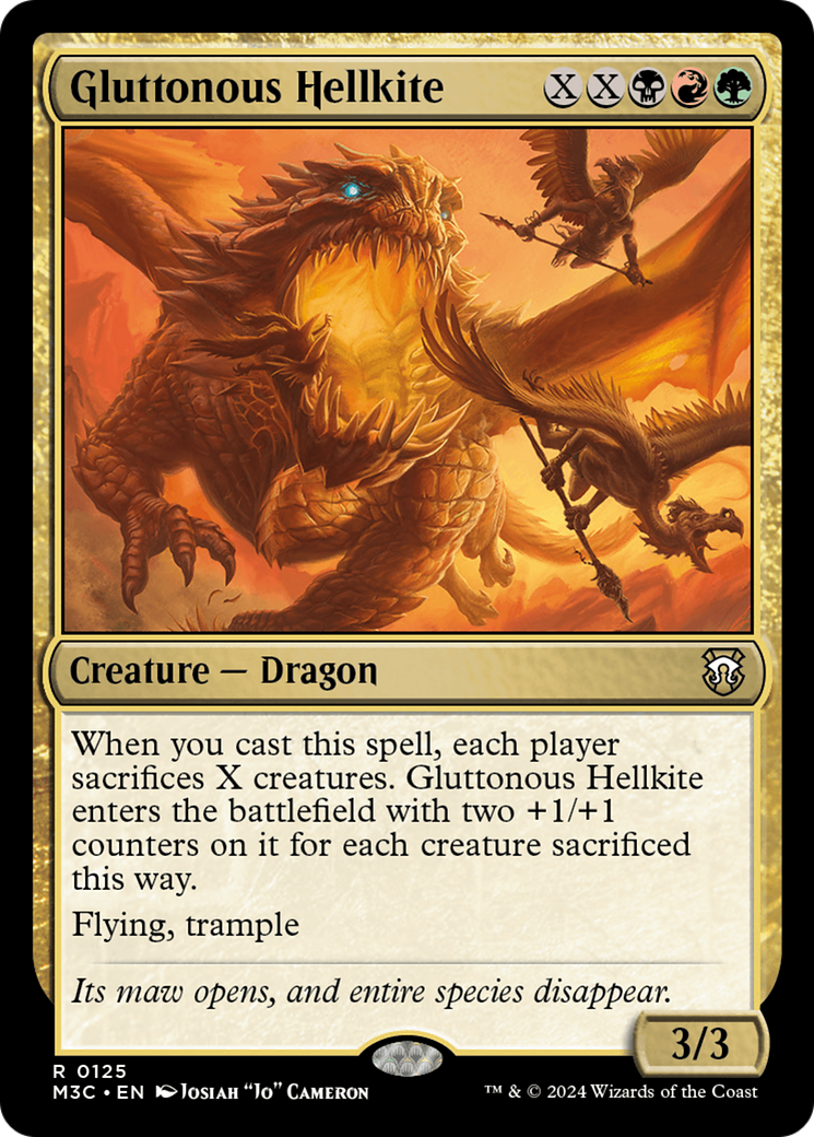 Gluttonous Hellkite [Modern Horizons 3 Commander] | Boutique FDB TCG