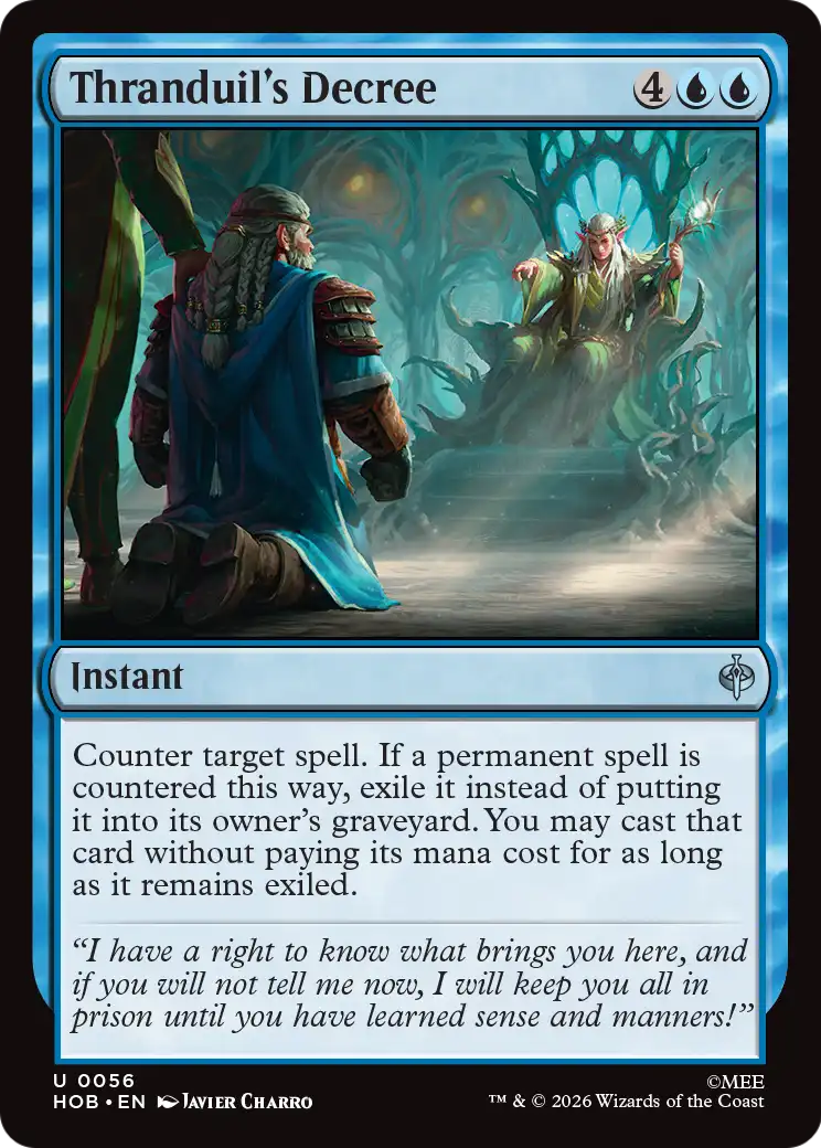 Thranduil's Decree [The Hobbit] | Boutique FDB TCG