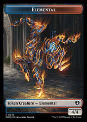 Treasure // Elemental (0037) Double-Sided Token [Commander Masters Tokens] | Boutique FDB TCG