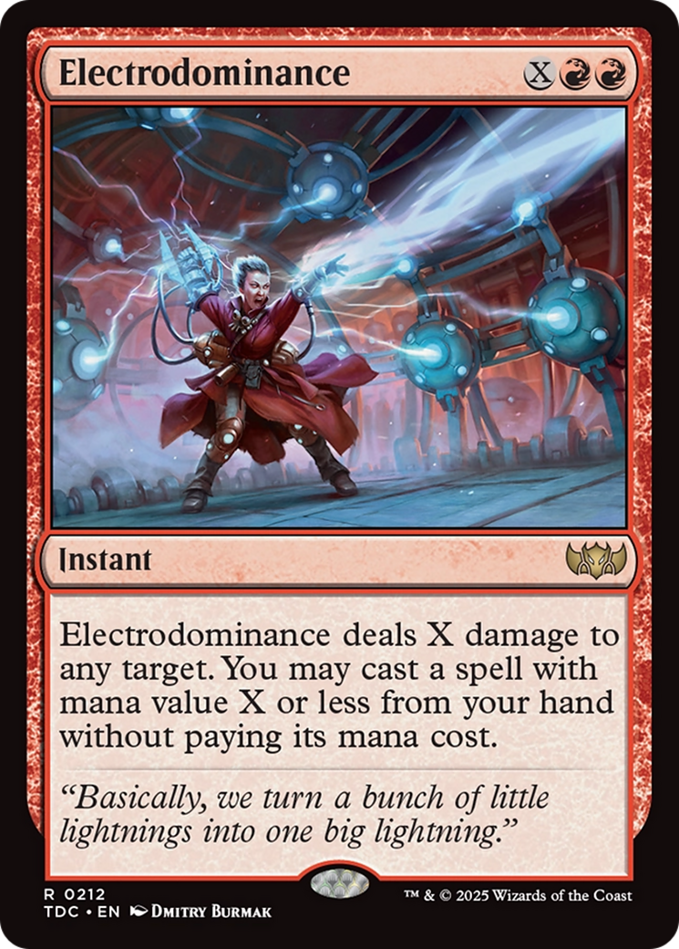 Electrodominance [Tarkir: Dragonstorm Commander] | Boutique FDB TCG