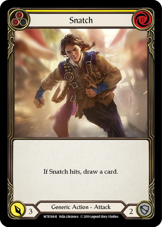 Snatch (Yellow) [WTR168-R] (Welcome to Rathe)  Alpha Print Normal | Boutique FDB TCG