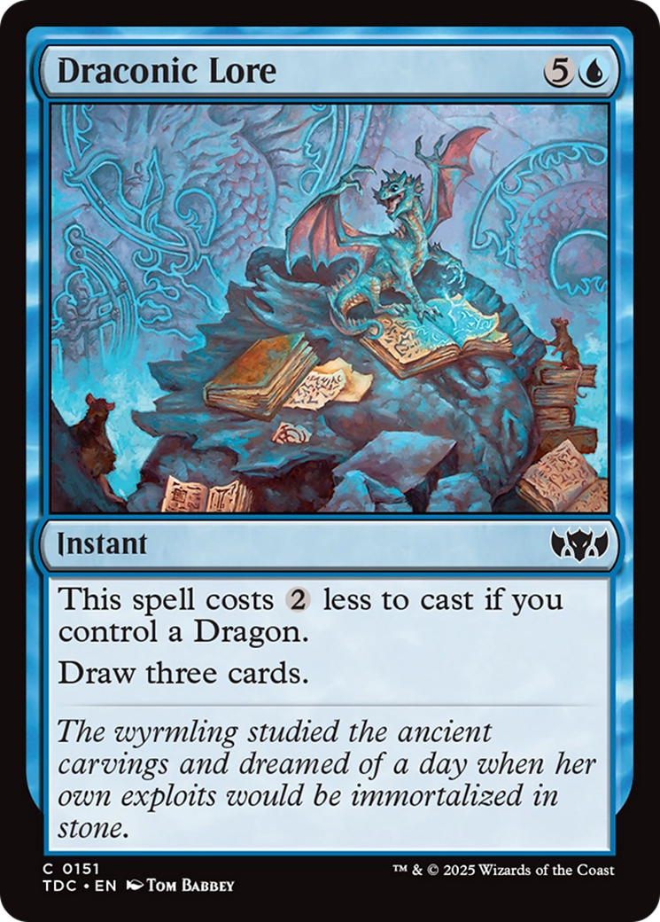 Draconic Lore [Tarkir: Dragonstorm Commander] | Boutique FDB TCG