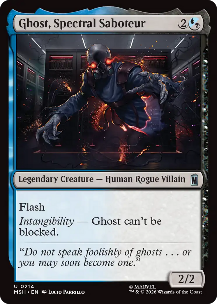 Ghost, Spectral Saboteur [Marvel Super Heroes] | Boutique FDB TCG