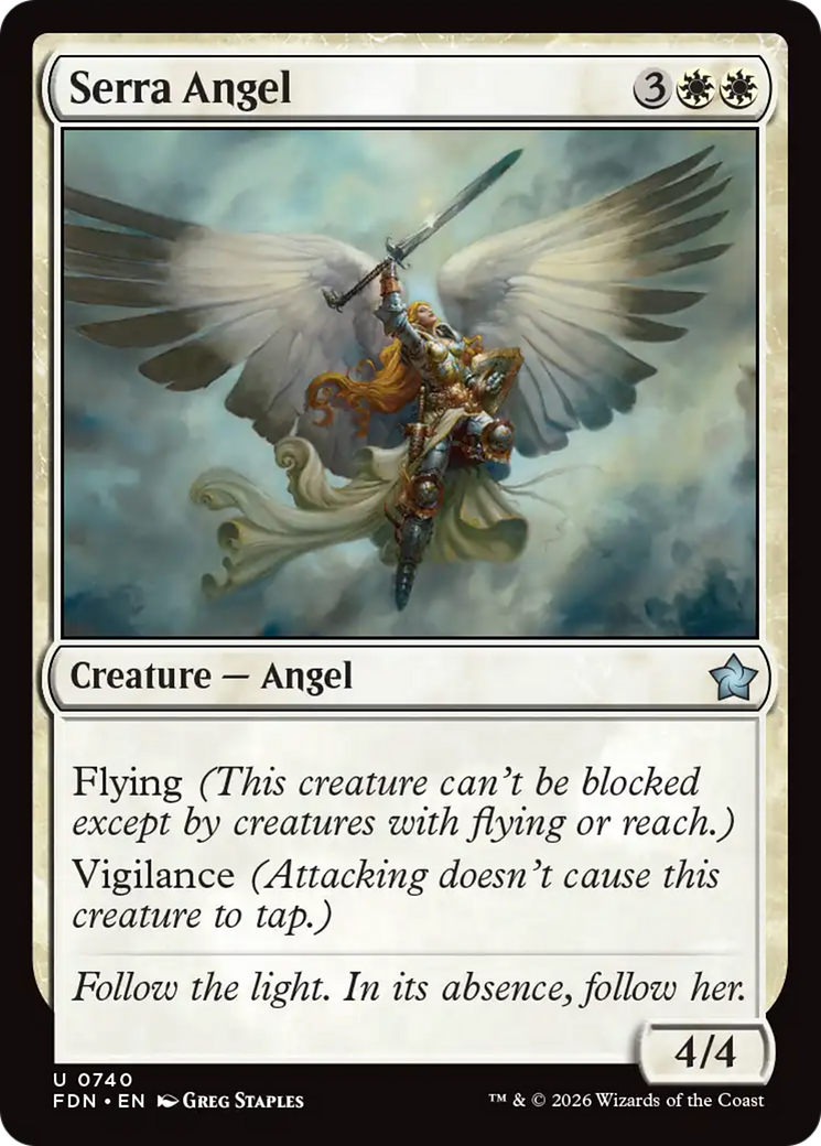 Serra Angel (0740) [Foundations] | Boutique FDB TCG