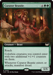 Curator Beastie (Extended Art) [Duskmourn: House of Horror Commander] | Boutique FDB TCG