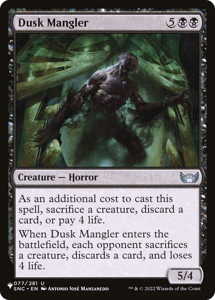 Dusk Mangler [The List Reprints] | Boutique FDB TCG