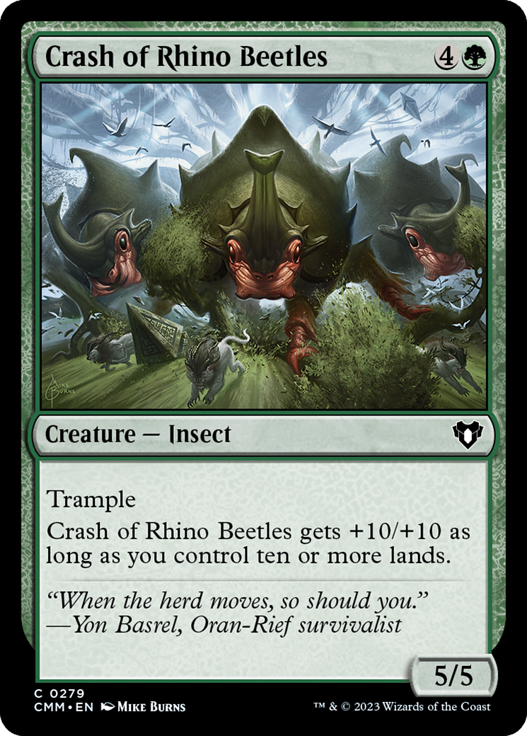 Crash of Rhino Beetles [Commander Masters] | Boutique FDB TCG