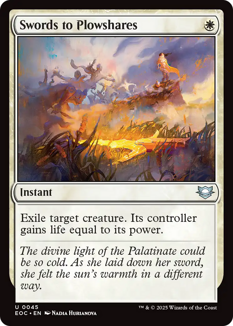 Swords to Plowshares [Edge of Eternities Commander] | Boutique FDB TCG