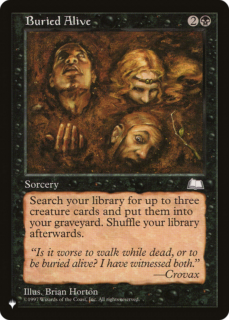 Buried Alive [The List Reprints] | Boutique FDB TCG