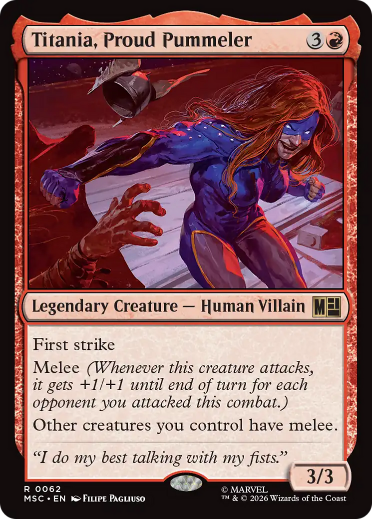 Titania, Proud Pummeler [Marvel Super Heroes Commander] | Boutique FDB TCG