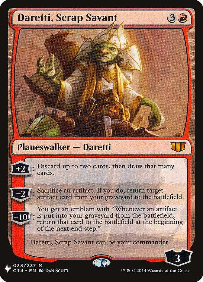 Daretti, Scrap Savant (C14) [The List] | Boutique FDB TCG