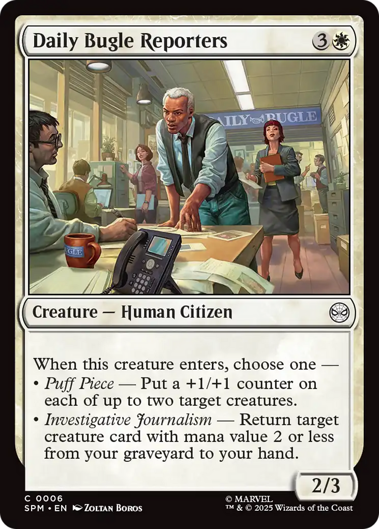 Daily Bugle Reporters [Marvel's Spider-Man] | Boutique FDB TCG