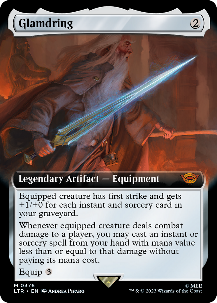 Glamdring (Extended Art) [The Lord of the Rings: Tales of Middle-Earth] | Boutique FDB TCG