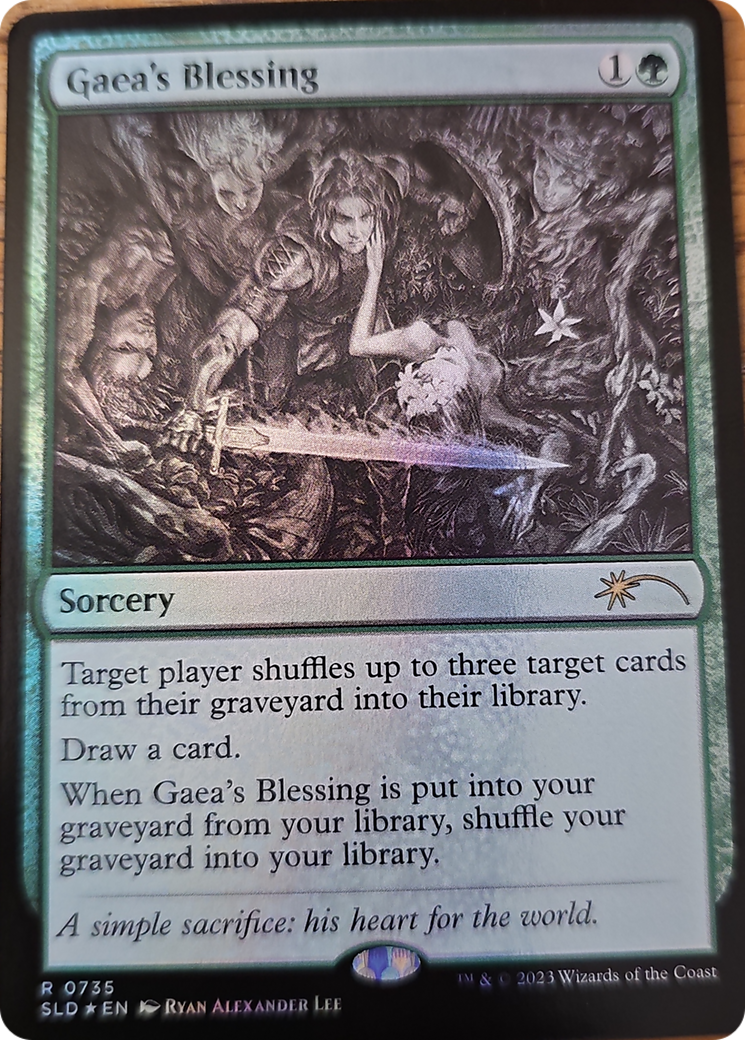 Gaea's Blessing (Sketch Showcase) [Secret Lair Drop Series] | Boutique FDB TCG