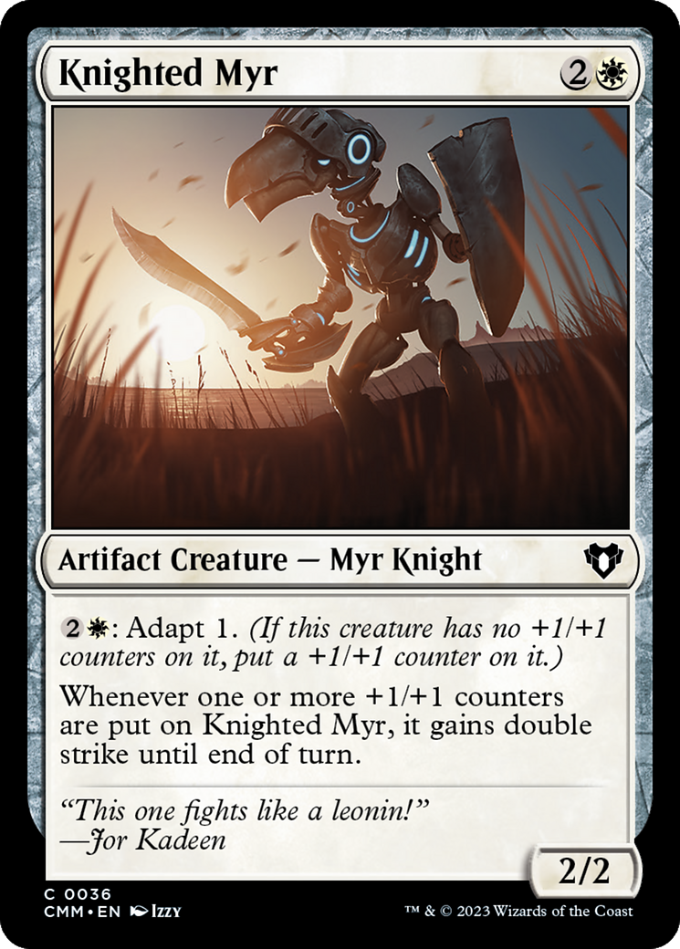 Knighted Myr [Commander Masters] | Boutique FDB TCG