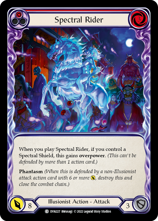 Spectral Rider (Red) [DYN227] (Dynasty) | Boutique FDB TCG