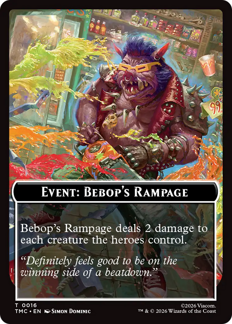 Event: Bebop's Rampage [Teenage Mutant Ninja Turtles Commander Tokens] | Boutique FDB TCG