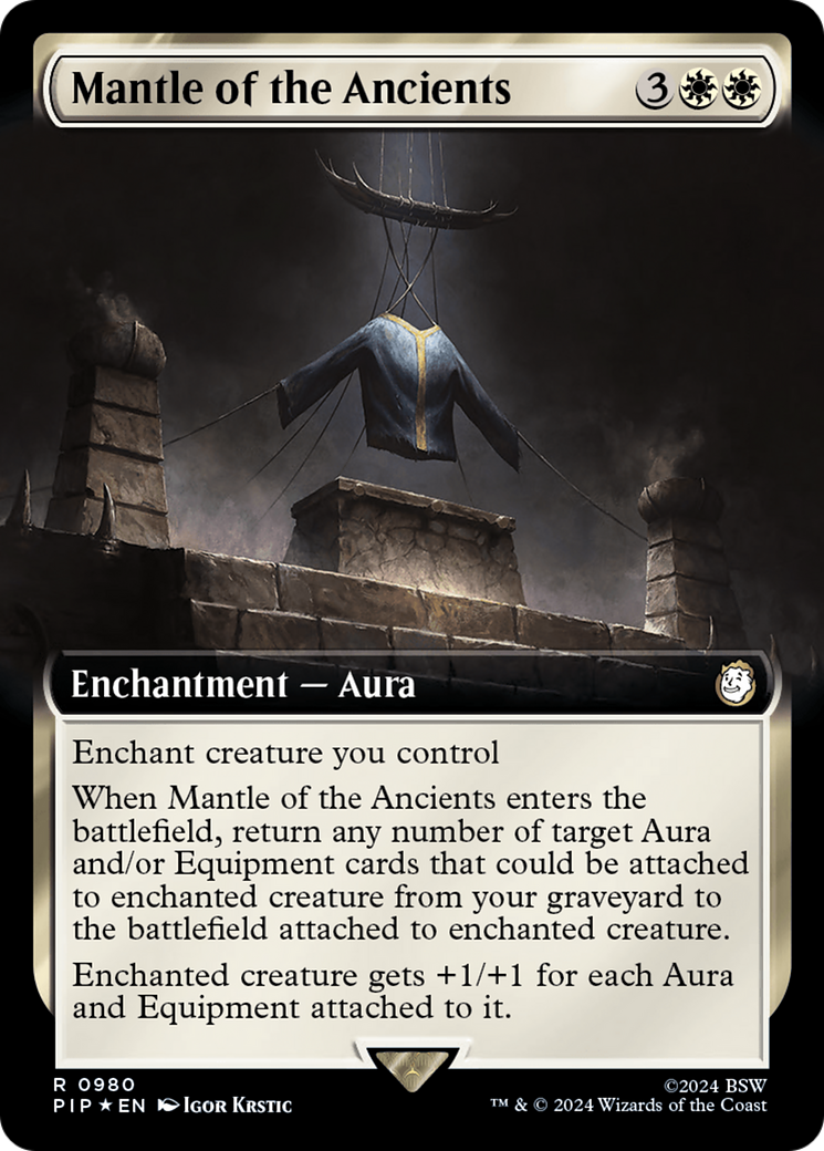 Mantle of the Ancients (Extended Art) (Surge Foil) [Fallout] | Boutique FDB TCG