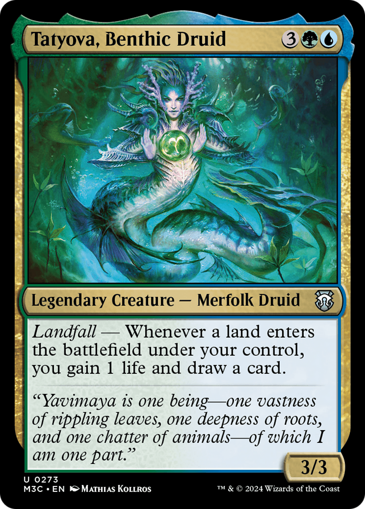 Tatyova, Benthic Druid (Ripple Foil) [Modern Horizons 3 Commander] | Boutique FDB TCG