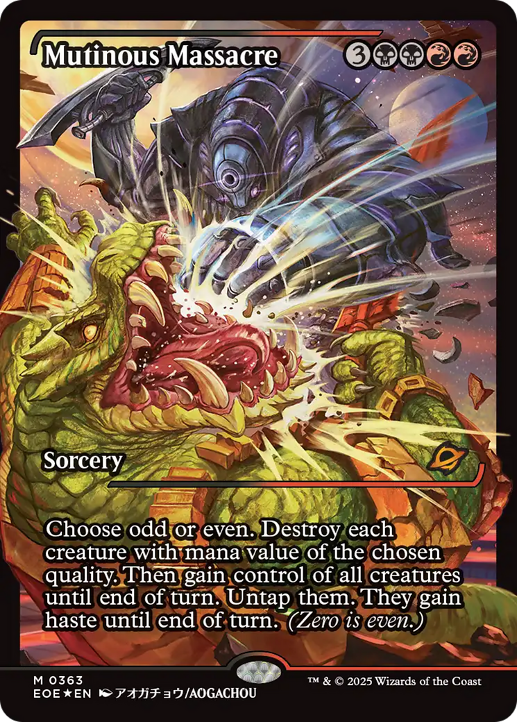 Mutinous Massacre (Showcase) [Edge of Eternities] | Boutique FDB TCG