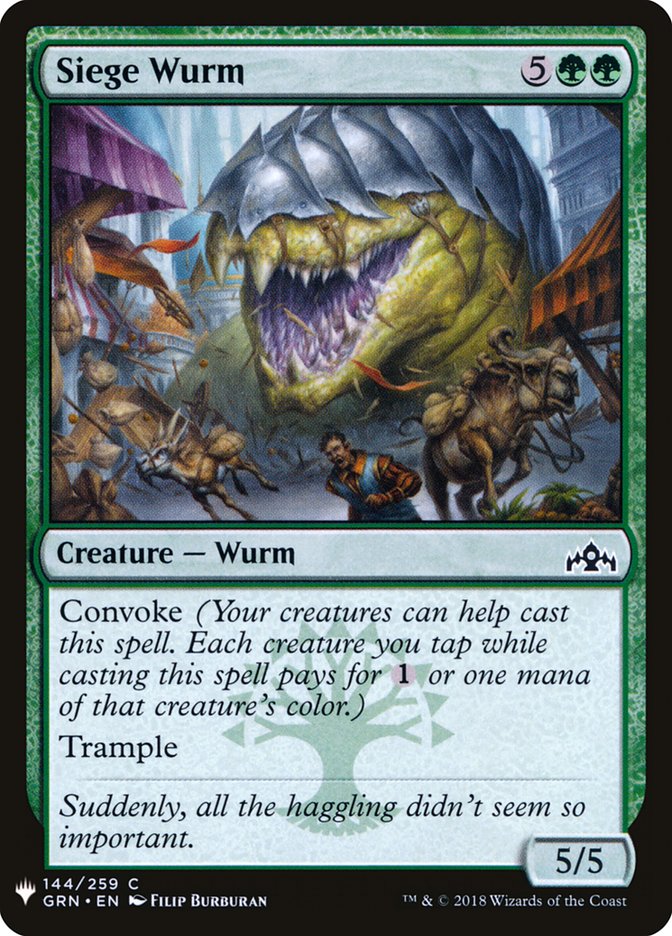 Siege Wurm [Mystery Booster] | Boutique FDB TCG