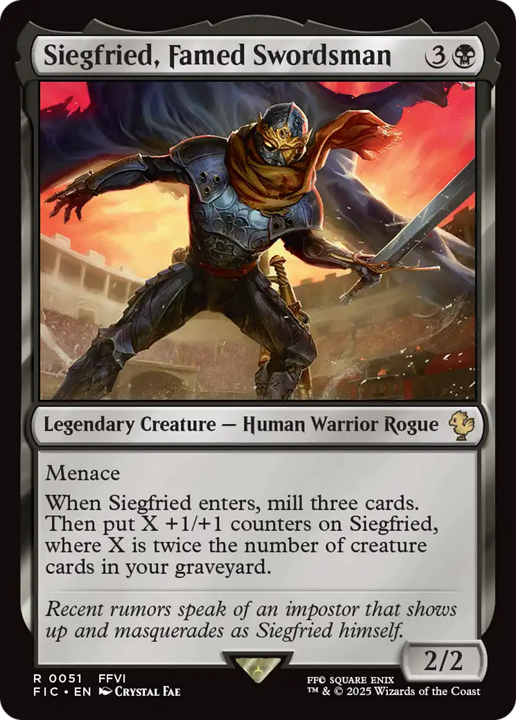 Siegfried, Famed Swordsman [FINAL FANTASY Commander] | Boutique FDB TCG