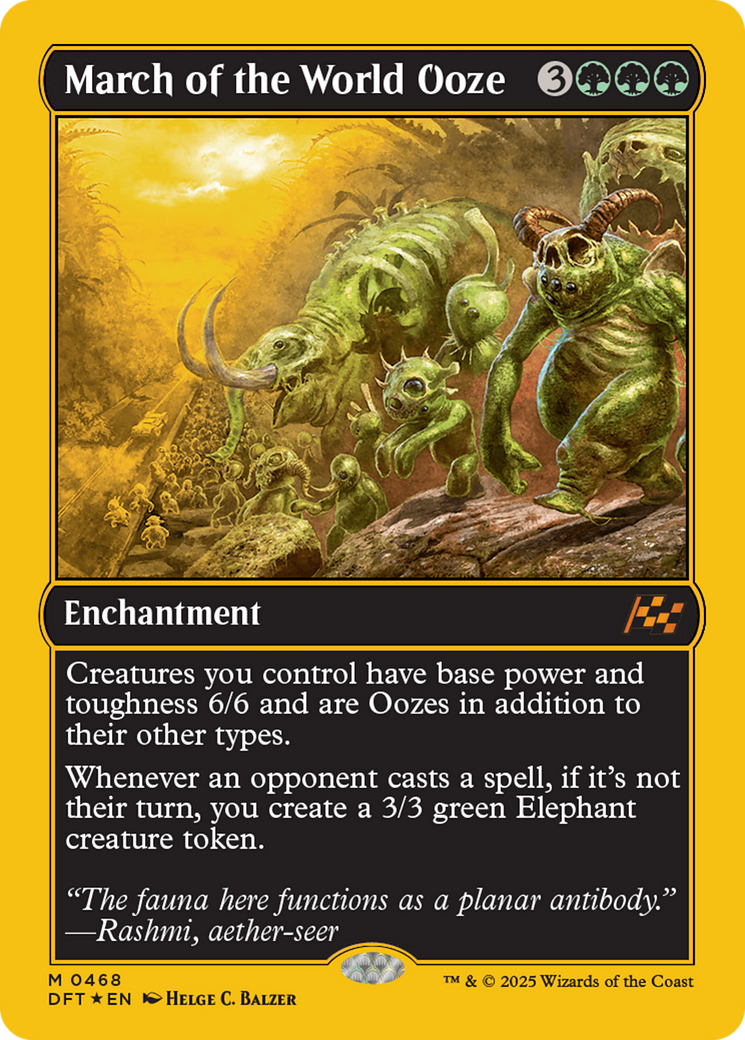 March of the World Ooze (First-Place Foil) [Aetherdrift] | Boutique FDB TCG