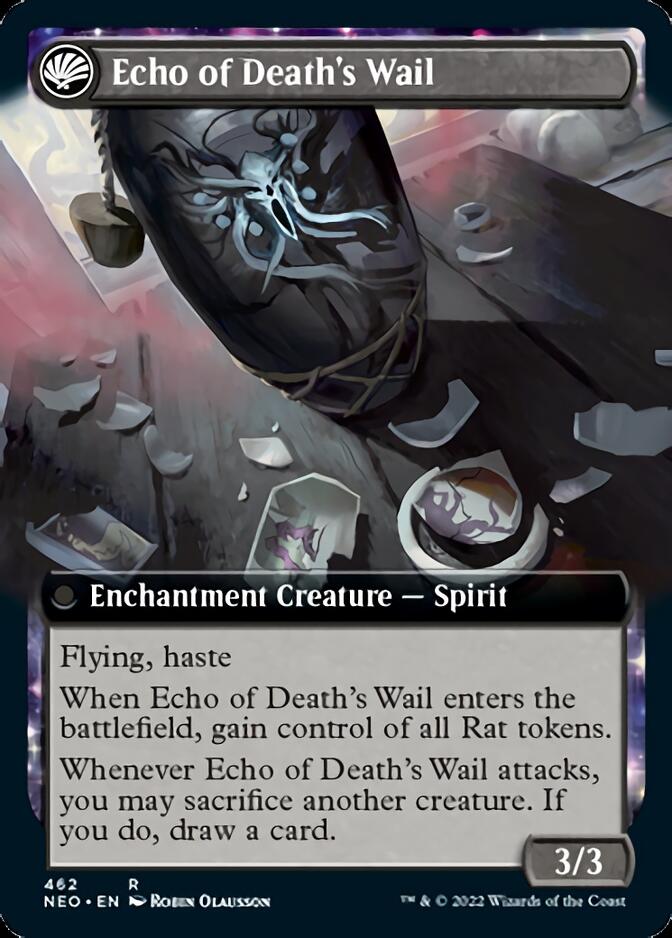 Tribute to Horobi // Echo of Death's Wail (Extended Art) [Kamigawa: Neon Dynasty] | Boutique FDB TCG