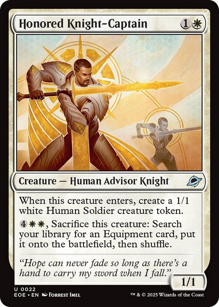 Honored Knight-Captain [Edge of Eternities] | Boutique FDB TCG
