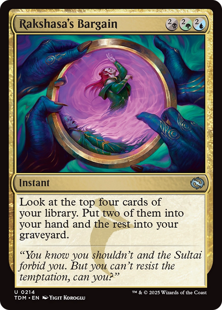 Rakshasa's Bargain [Tarkir: Dragonstorm] | Boutique FDB TCG
