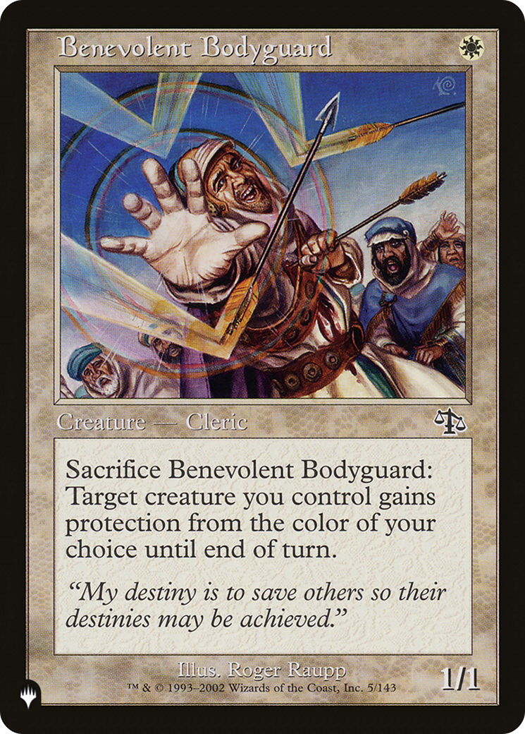 Benevolent Bodyguard [The List Reprints] | Boutique FDB TCG