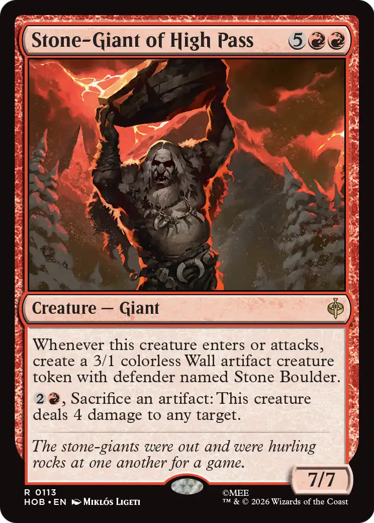 Stone-Giant of High Pass [The Hobbit] | Boutique FDB TCG