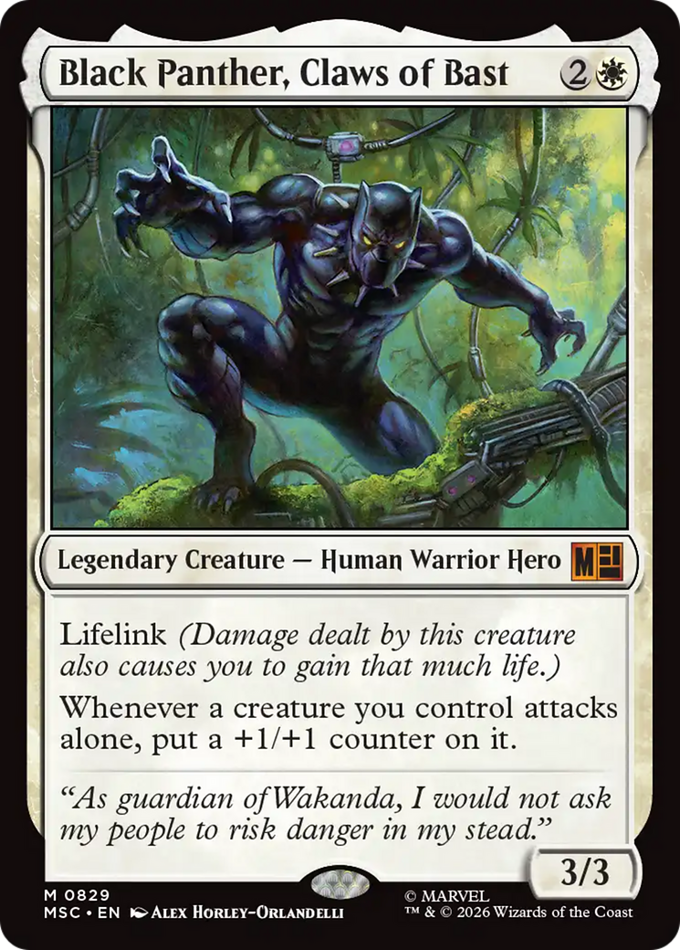 Black Panther, Claws of Bast [Marvel Super Heroes Commander] | Boutique FDB TCG