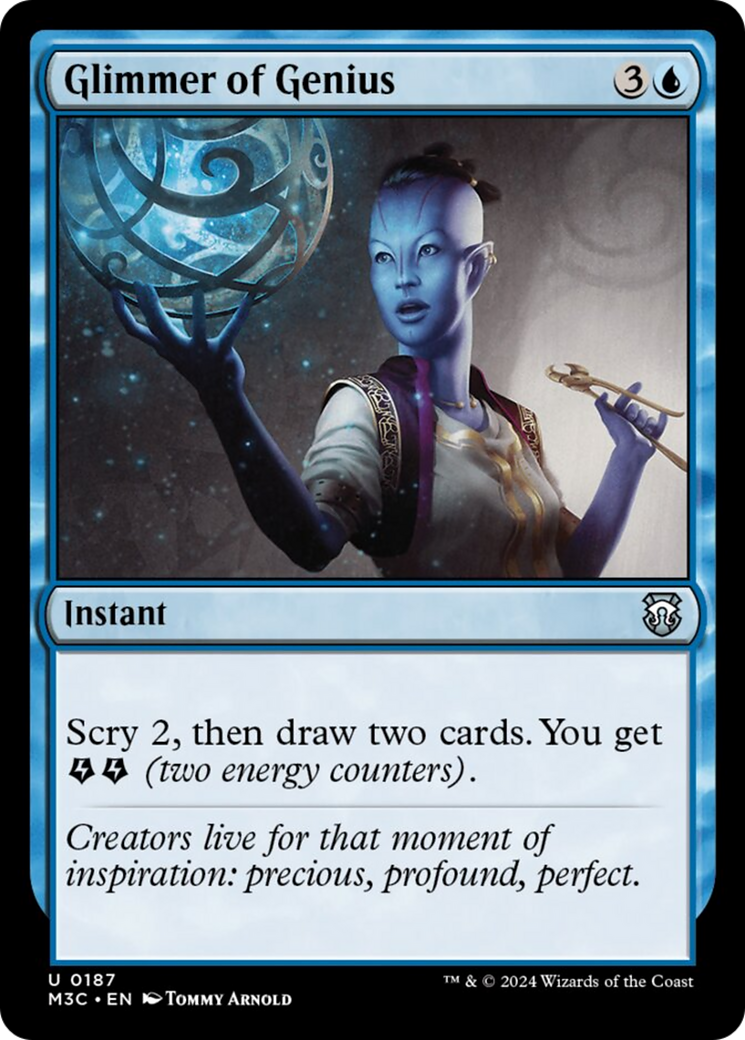 Glimmer of Genius (Ripple Foil) [Modern Horizons 3 Commander] | Boutique FDB TCG