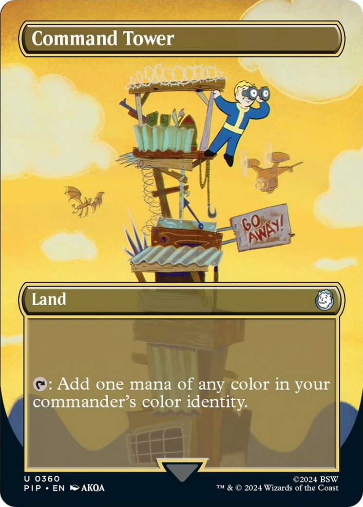 Command Tower (Borderless) [Fallout] | Boutique FDB TCG