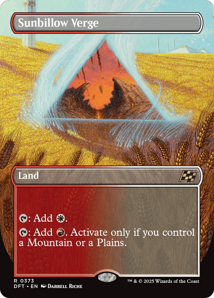 Sunbillow Verge (Borderless) [Aetherdrift] | Boutique FDB TCG