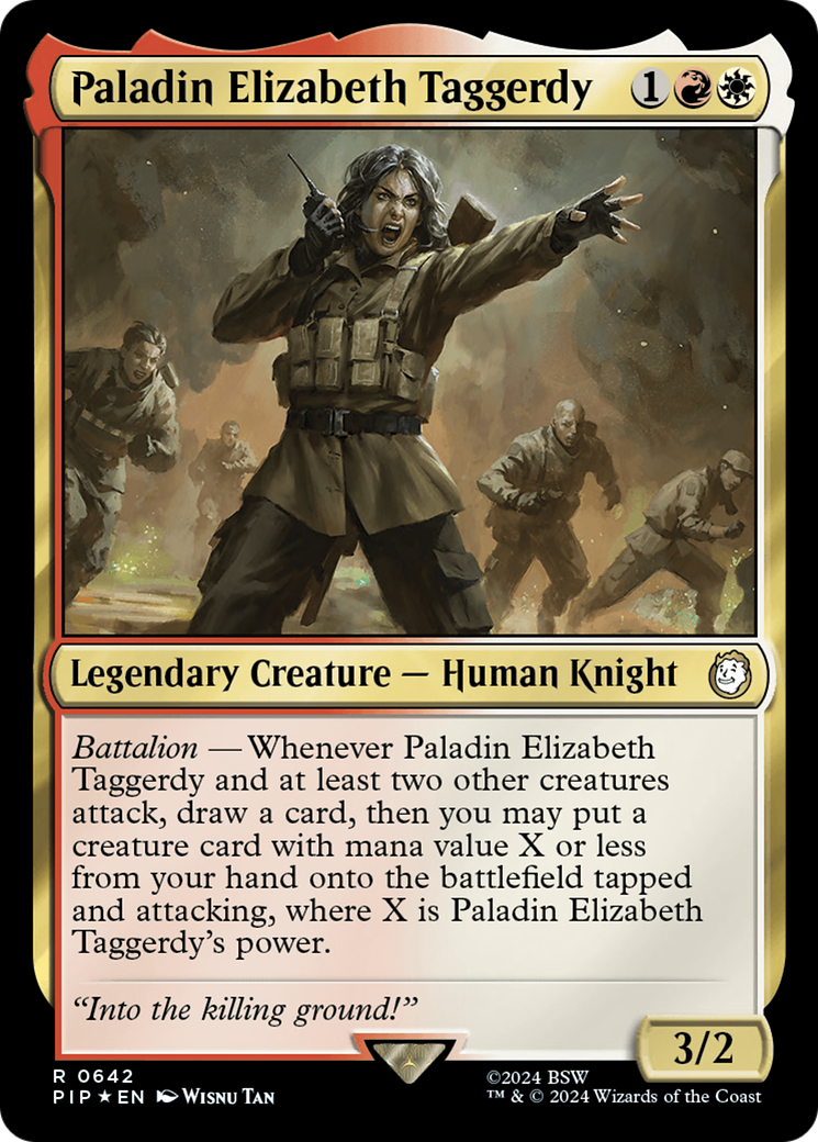 Paladin Elizabeth Taggerdy (Surge Foil) [Fallout] | Boutique FDB TCG