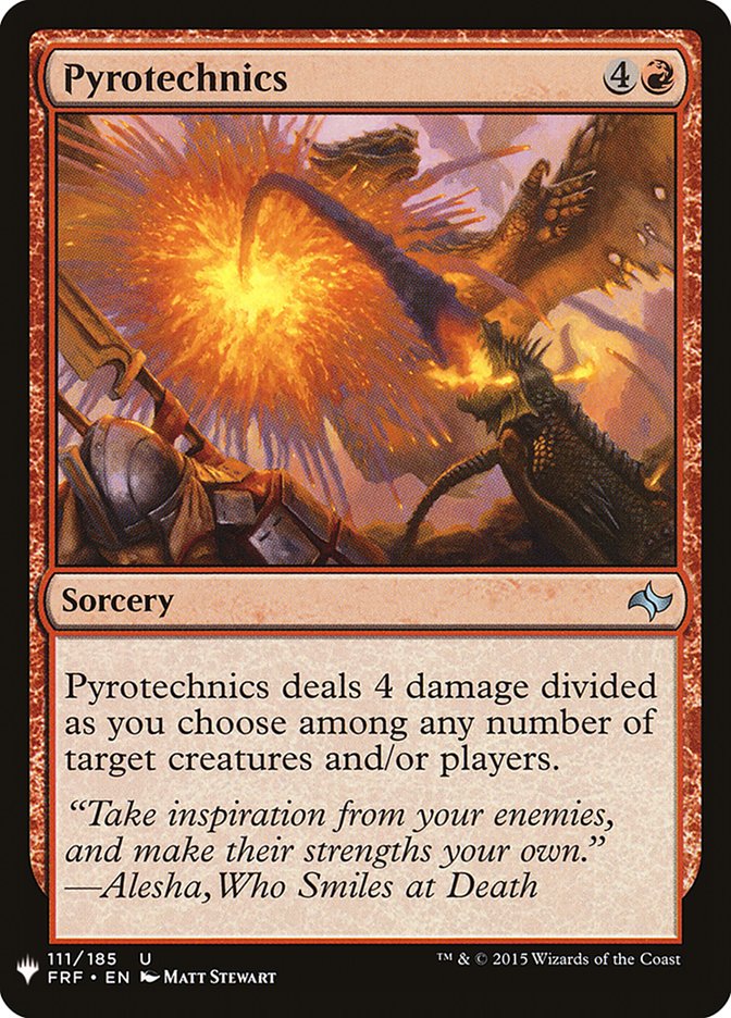 Pyrotechnics [Mystery Booster] | Boutique FDB TCG