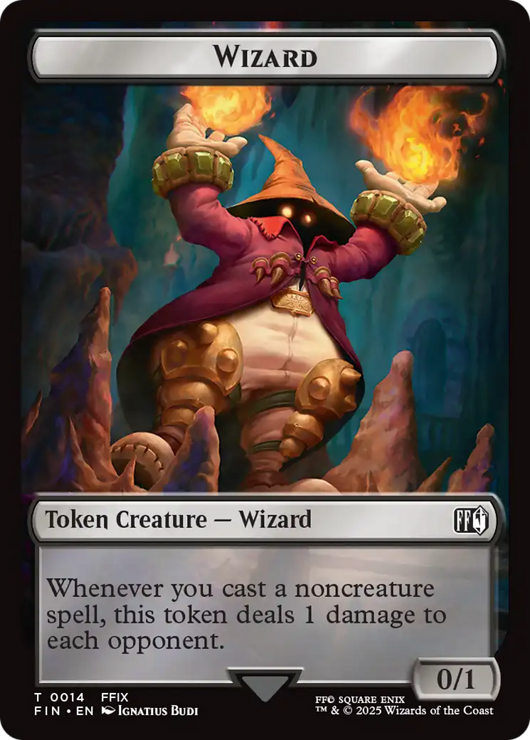 Hero (0003) // Wizard (0014) Double-Sided Token [FINAL FANTASY Tokens] | Boutique FDB TCG