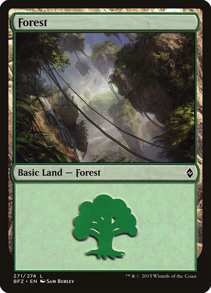 Forest (271) [Battle for Zendikar] | Boutique FDB TCG