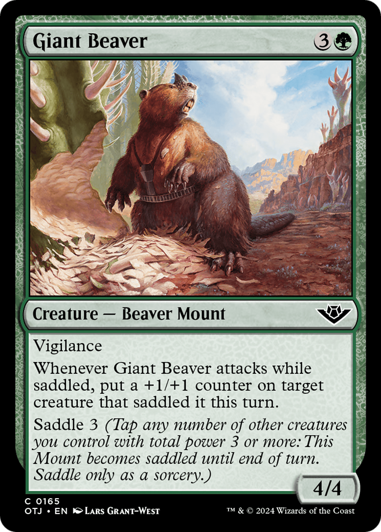 Giant Beaver [Outlaws of Thunder Junction] | Boutique FDB TCG