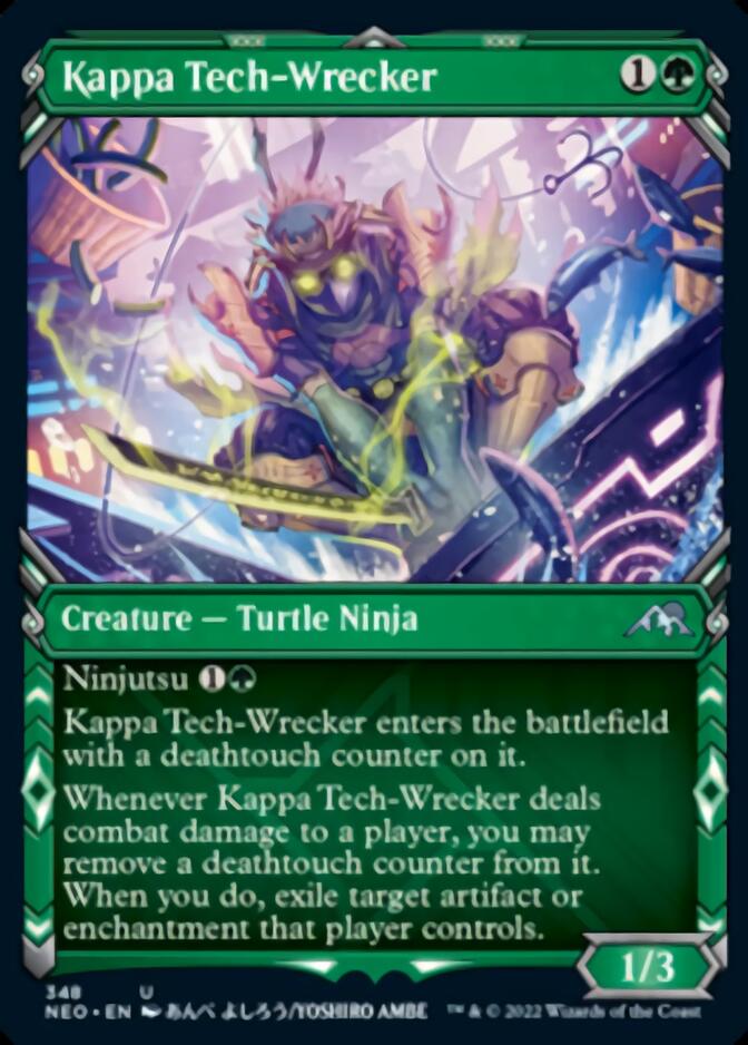 Kappa Tech-Wrecker (Showcase Ninja) [Kamigawa: Neon Dynasty] | Boutique FDB TCG