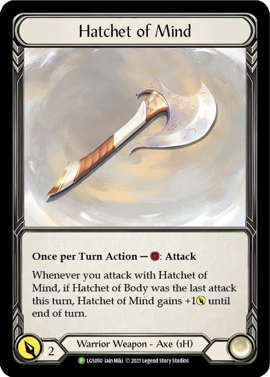 Hatchet of Mind [LGS050] (Promo)  Cold Foil | Boutique FDB TCG